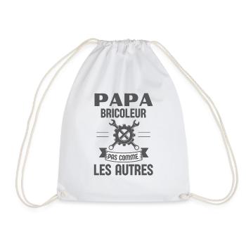 Papa bricoleur pas comme les autres - Sac de sport léger - blanc - Devant
