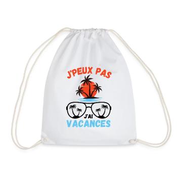 Vacances d été palmiers plage - Sac de sport léger - blanc - Devant