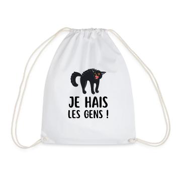Humour chat - Sac de sport léger - blanc - Devant