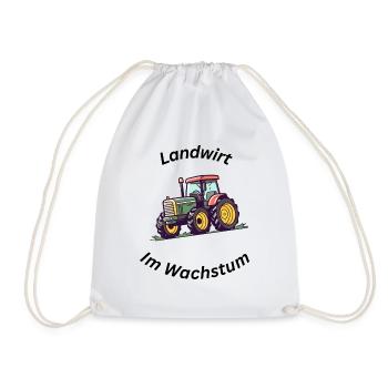 Landwirt im Wachstum - Turnbeutel - Weiß - Vorne