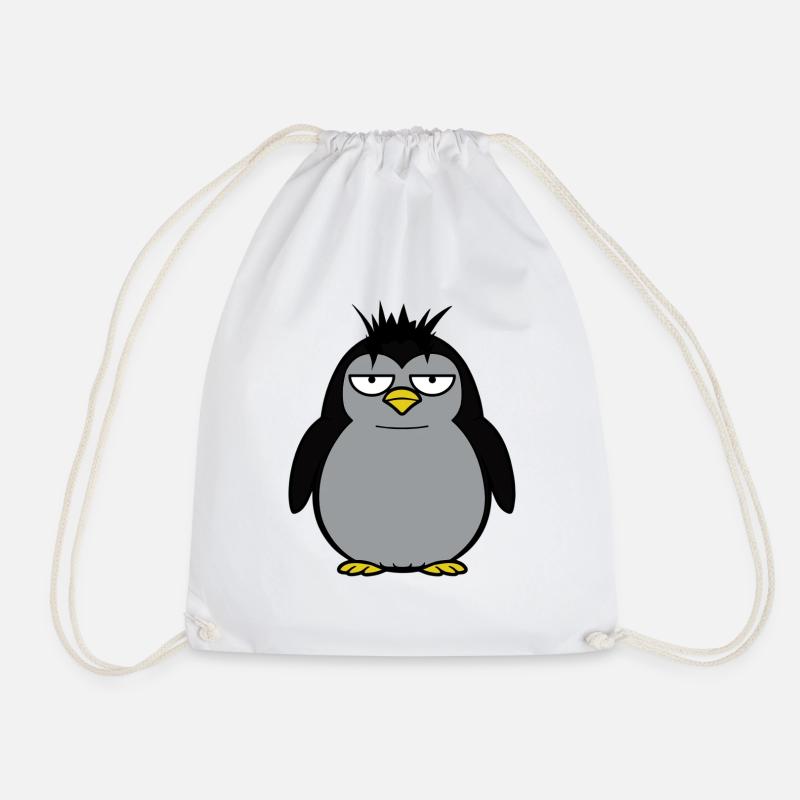 Pingwin xxl - Turnbeutel - Weiß