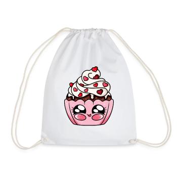 Muffin d'Amour - Sac de sport léger - blanc - Devant