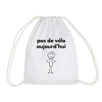 pas de vélo aujourd'hui - Sac de sport léger - blanc - Devant