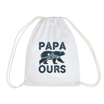 Papa Ours - Sac de sport léger - blanc - Devant