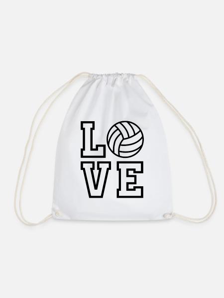 Love Volleyball - Turnbeutel - Weiß