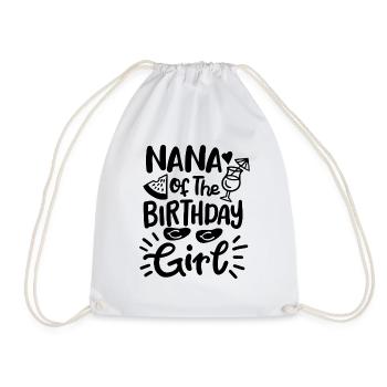 Nana of the birthday girl - Turnbeutel - Weiß - Vorne