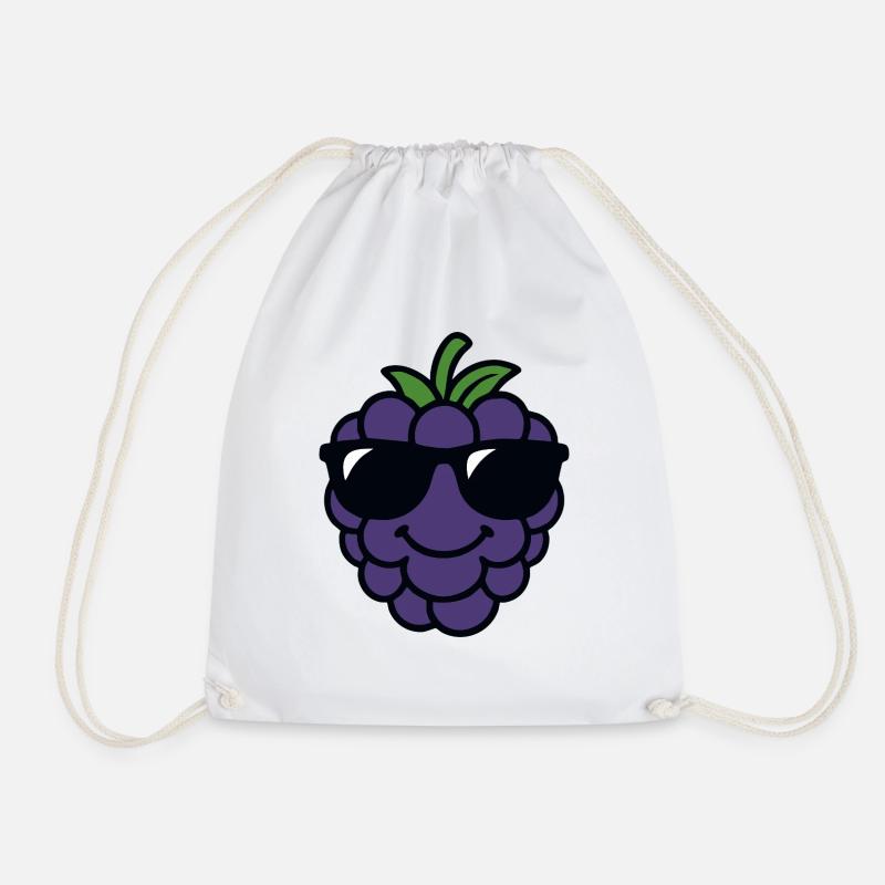 Brombeer-Kopf - Turnbeutel - Weiß