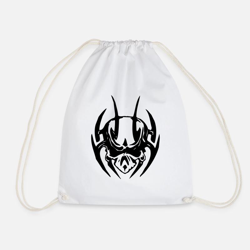 Skull tribal - Sac de sport léger - blanc