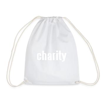 Support Charity Hope Peace Empathy Kindness - Drawstring Bag - white - Front