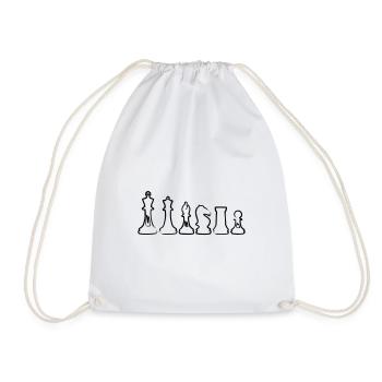 échecs - Sac de sport léger - blanc - Devant
