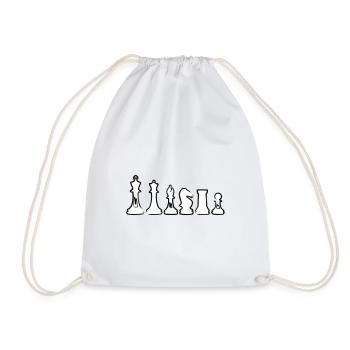 échecs - Sac de sport léger - blanc - Devant