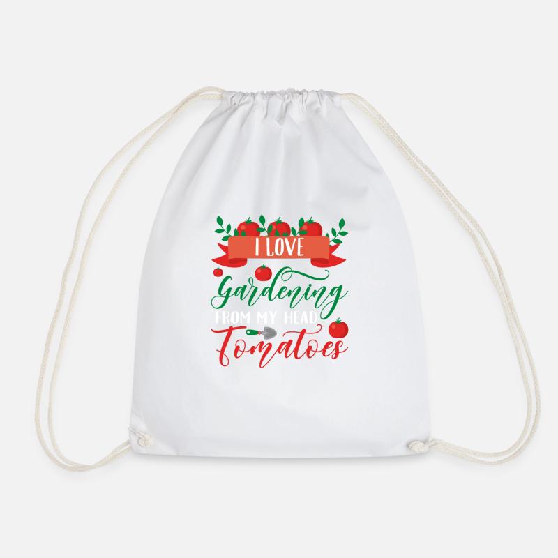 Gardening - Drawstring Bag - white
