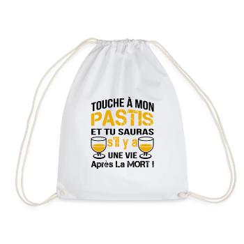 touche à mon pastis ... - Sac de sport léger - blanc - Devant