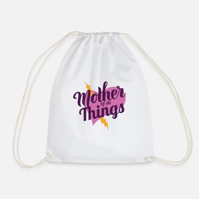 Mutter aller Dinge - Mama Shirt - Turnbeutel - Weiß