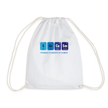 Funny - Sarkasmus - Element - Blau - Lustig - Cool - Sac de sport léger - blanc - Devant