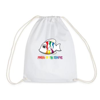 Gay - Fier - Gay - Gay Pride - Cadeau - Sac de sport léger - blanc - Devant