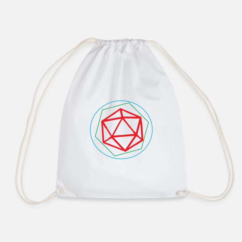 d20 Dice Evolution Rollenspiel Spiel Geschenk - Turnbeutel - Weiß