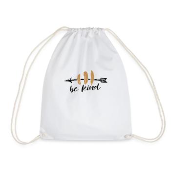 be kind gift - Turnbeutel - Weiß - Vorne
