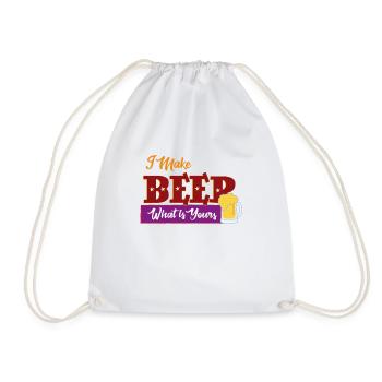Je fais de la bière - Sac de sport léger - blanc - Devant