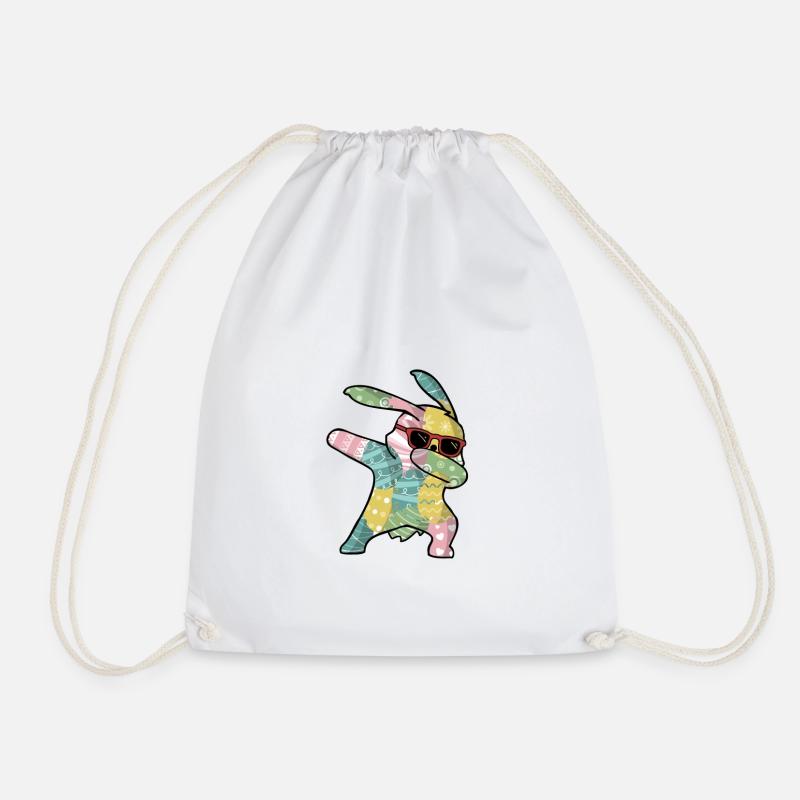Dabbing Easter Bunny Osterhase Ostern - Turnbeutel - Weiß