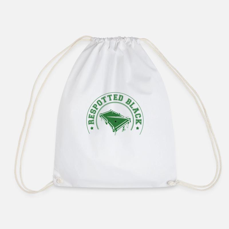 Snooker Respotted Black - Drawstring Bag - white