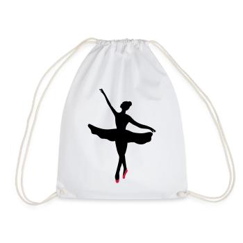 Ballet dancer - Drawstring Bag - white - Front