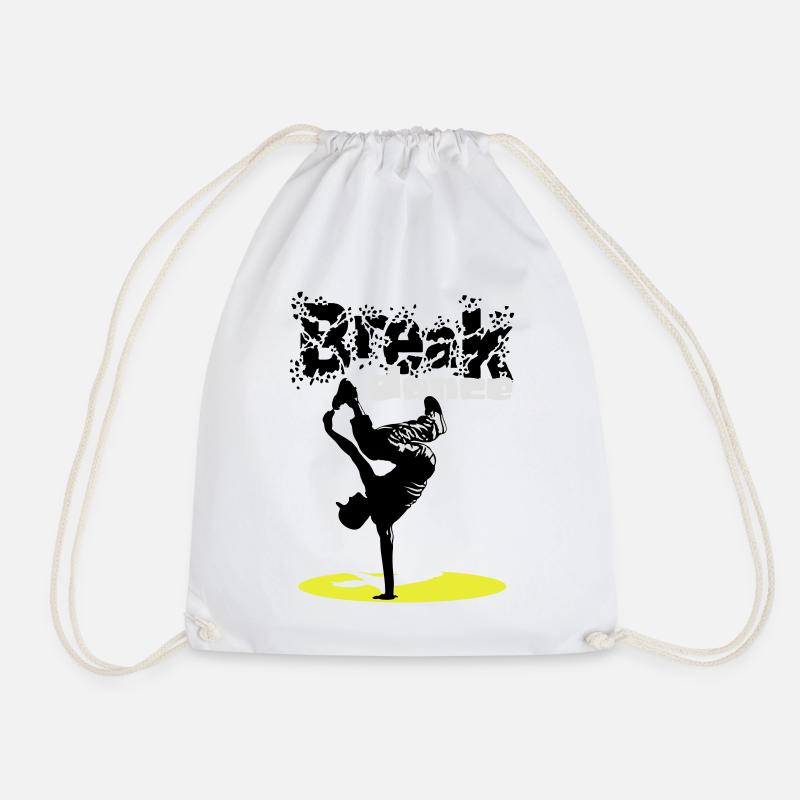 Breakdance flex - Turnbeutel - Weiß