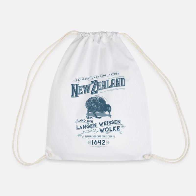 Aotearoa - Neuseeland - Turnbeutel - Weiß