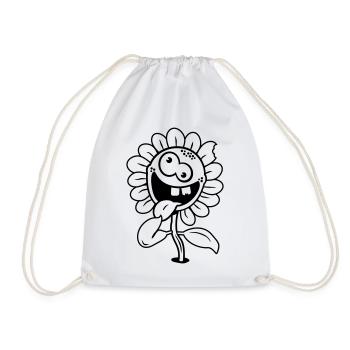 Crazy Flower 1c - Sac de sport léger - blanc - Devant
