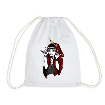 Heavy Metal Unicorn - Drawstring Bag - white - Front