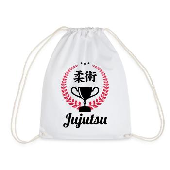 Jujutsu Jiu Jitsu Jiujitsu Ju-jitsu Jiu-jitsu - Drawstring Bag - white - Front