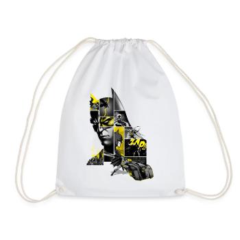 Batman 80 Years Action Batmobil - Drawstring Bag - white - Front