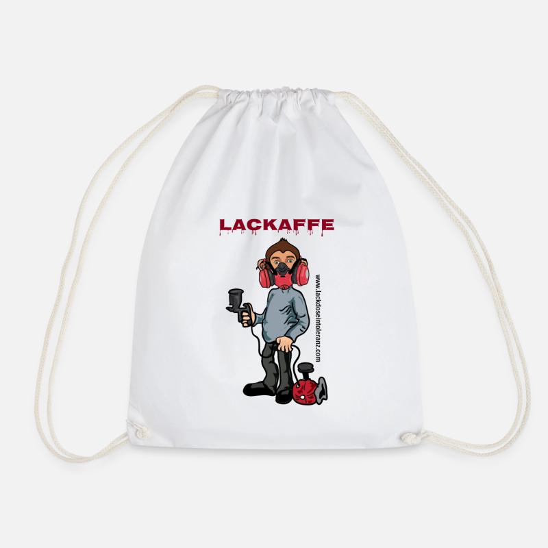 Lackaffe Lackierer - Turnbeutel - Weiß