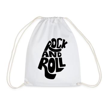 Rock and Roll, Musik, Musiker Gitarre Gitarrist * - Turnbeutel - Weiß - Vorne