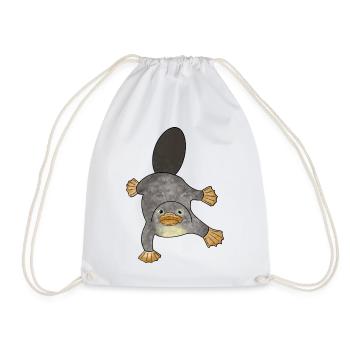 Platypus platypus Australia - Drawstring Bag - white - Front