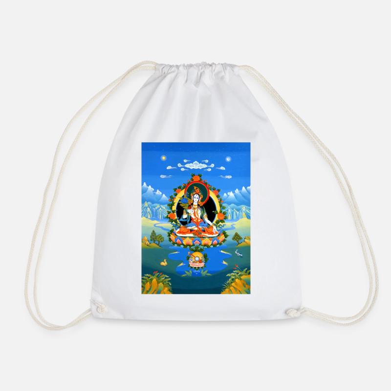 White Tara - Drawstring Bag - white