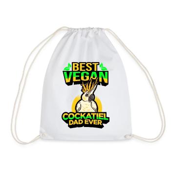 Cockatiel - Drawstring Bag - white - Front