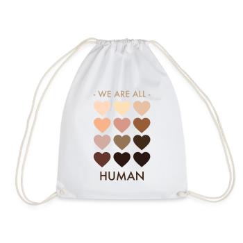 Nous sommes tous humains - Sac de sport léger - blanc - Devant