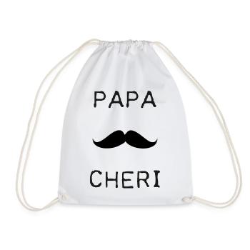 FROHER VATERTAG. PAPA. VATERTAG - Turnbeutel - Weiß - Vorne