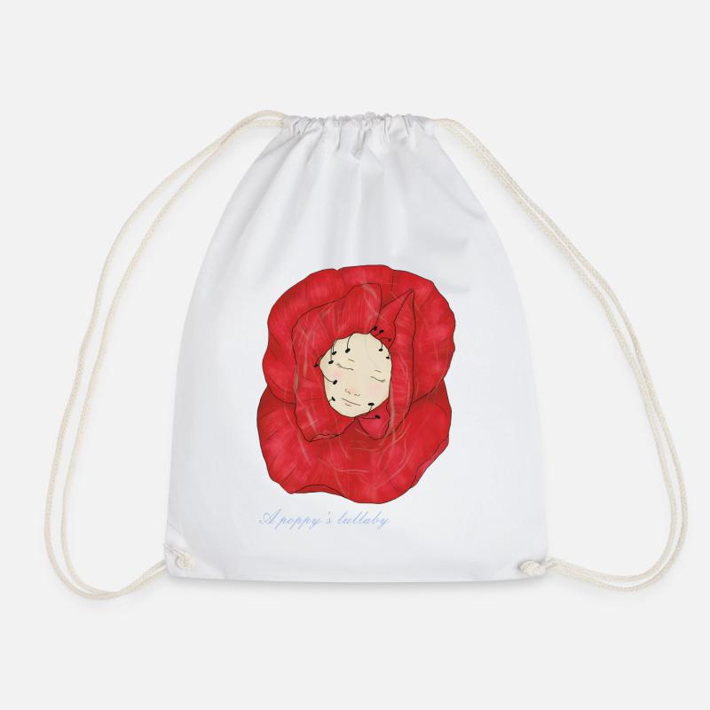 Ein einschläfernder Mohn - Turnbeutel - Weiß