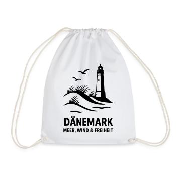 Dänemark Meer Wind Freiheit - Turnbeutel - Weiß - Vorne