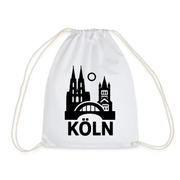Cologne Silhouette - Sac de sport léger - blanc - Devant