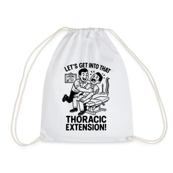 Chiropractor Physiotherapist Witzig - Drawstring Bag - white - Front