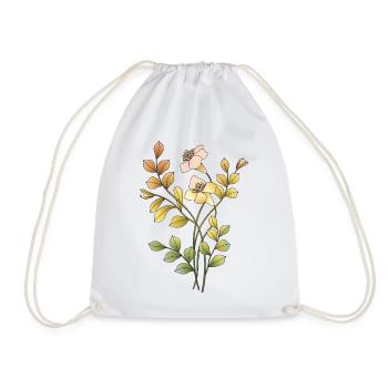 Fleur - Sac de sport léger - blanc - Devant