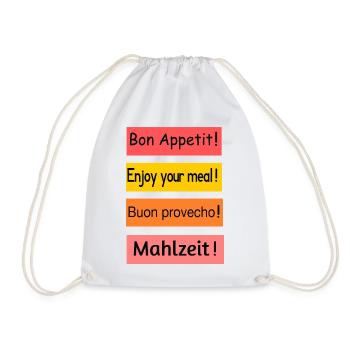 Guten_Appetit - Sac de sport léger - blanc - Devant