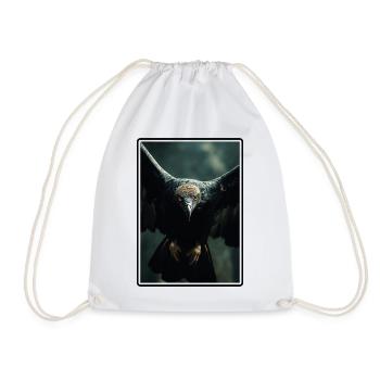 Vulture - Drawstring Bag - white - Front