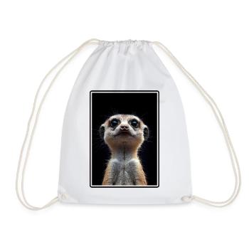 Meerkat Erdmännchen - Turnbeutel - Weiß - Vorne