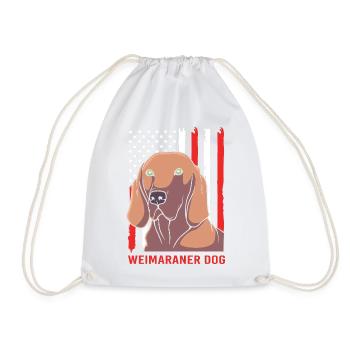 Weimaraner - Sac de sport léger - blanc - Devant