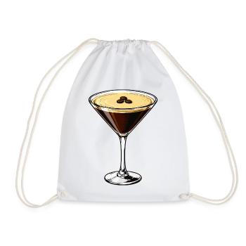Dessin animé Espresso Martini - Sac de sport léger - blanc - Devant