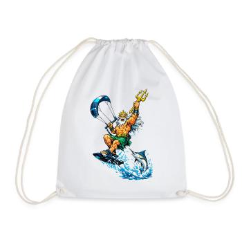 Neptune once sporty - Drawstring Bag - white - Front